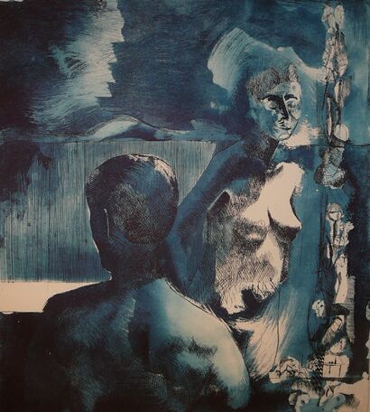 c\'est nulle part, nulle part ailleurs, auprès de personne - a Digital Graphics and Cartoon Artowrk by colin de guère